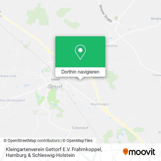 Kleingartenverein Gettorf E.V. Frahmkoppel Karte