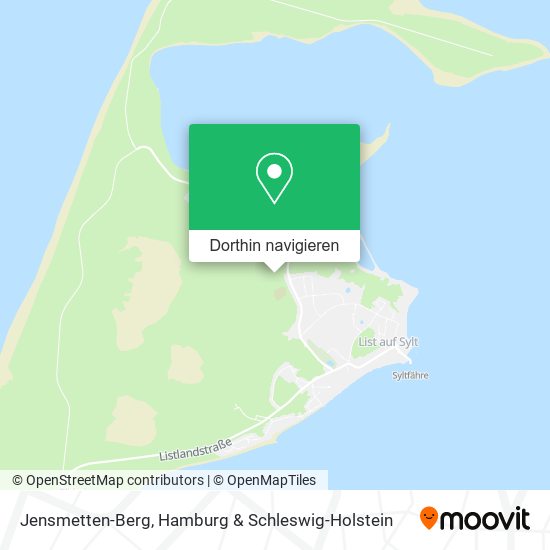 Jensmetten-Berg Karte