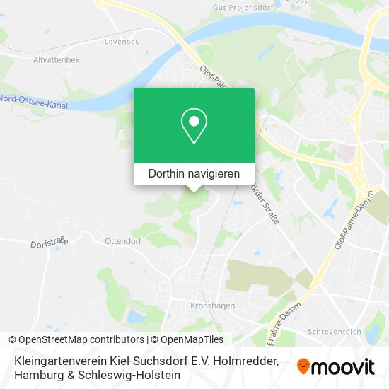 Kleingartenverein Kiel-Suchsdorf E.V. Holmredder Karte