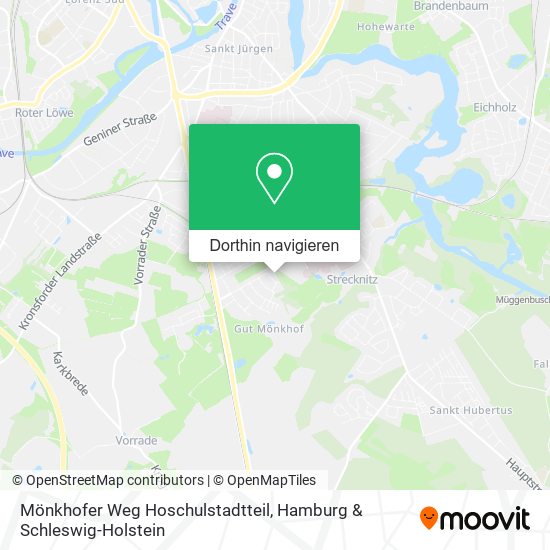 Mönkhofer Weg Hoschulstadtteil Karte