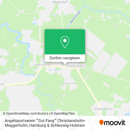 Angelsportverein ""Gut Fang"" Christiansholm-Meggerholm Karte