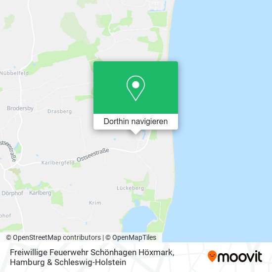 Freiwillige Feuerwehr Schönhagen Höxmark Karte
