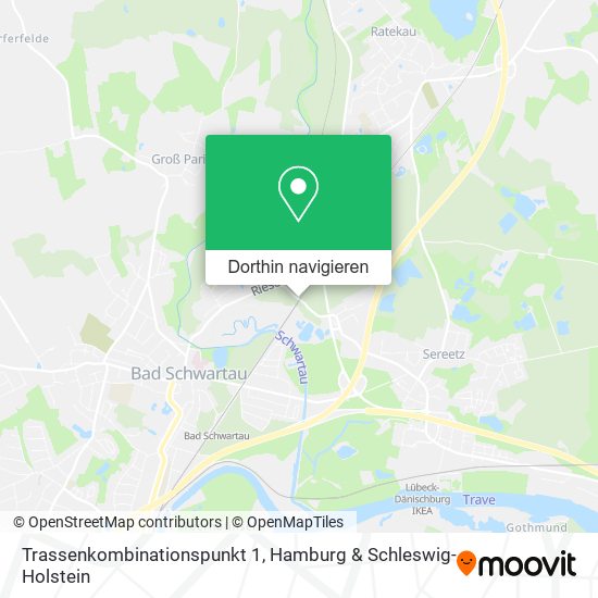 Trassenkombinationspunkt 1 Karte