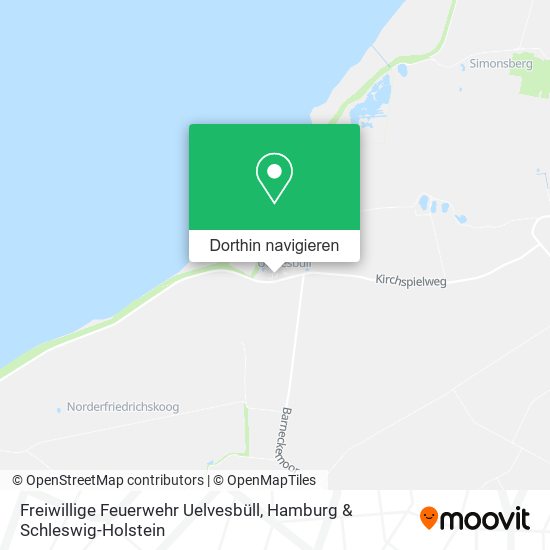 Freiwillige Feuerwehr Uelvesbüll Karte