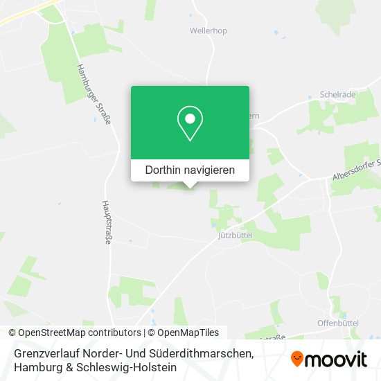 Grenzverlauf Norder- Und Süderdithmarschen Karte
