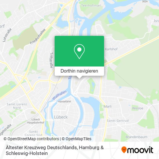 Ältester Kreuzweg Deutschlands Karte