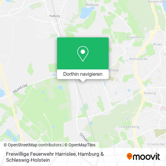 Freiwillige Feuerwehr Harrislee Karte