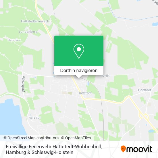 Freiwillige Feuerwehr Hattstedt-Wobbenbüll Karte