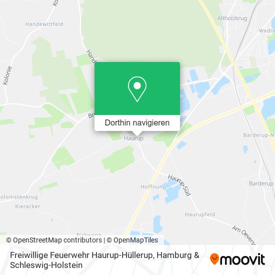 Freiwillige Feuerwehr Haurup-Hüllerup Karte