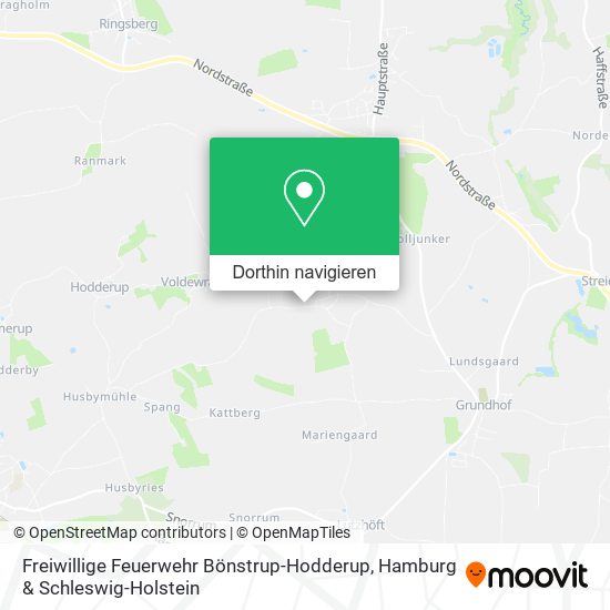 Freiwillige Feuerwehr Bönstrup-Hodderup Karte