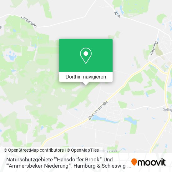 Naturschutzgebiete ""Hansdorfer Brook"" Und ""Ammersbeker-Niederung"" Karte