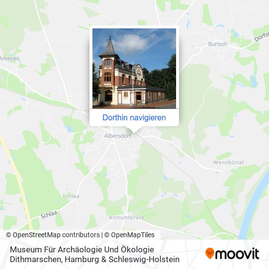 Museum Für Archäologie Und Ökologie Dithmarschen Karte