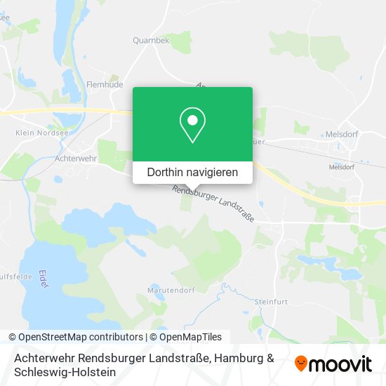Achterwehr Rendsburger Landstraße Karte
