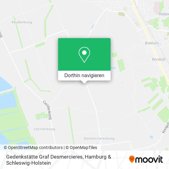Gedenkstätte Graf Desmercieres Karte
