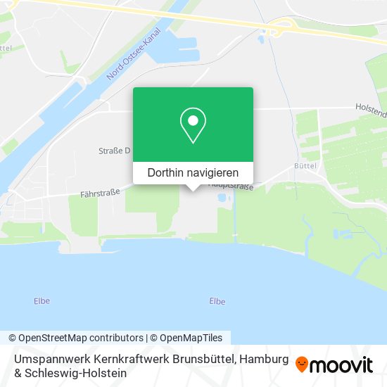 Umspannwerk Kernkraftwerk Brunsbüttel Karte