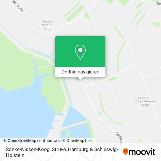 Sönke-Nissen-Koog, Struve Karte