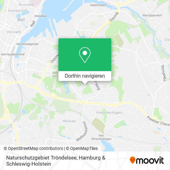Naturschutzgebiet Tröndelsee Karte