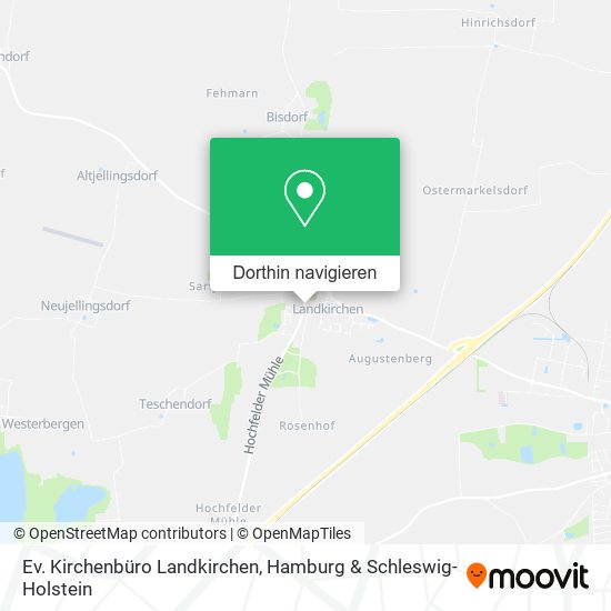 Ev. Kirchenbüro Landkirchen Karte