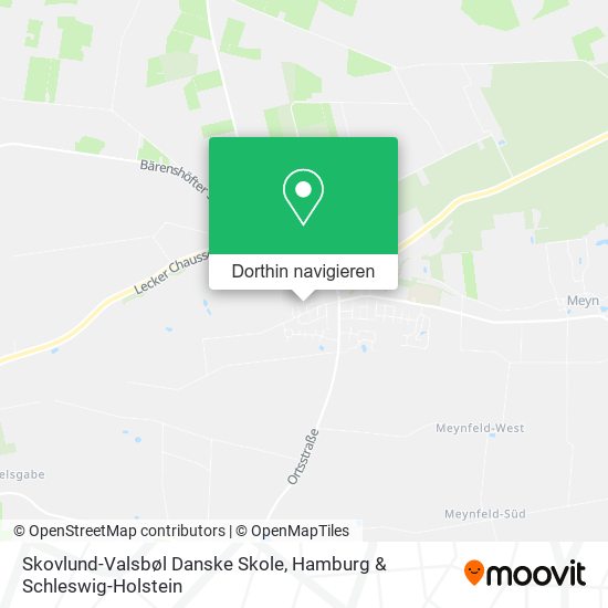Skovlund-Valsbøl Danske Skole Karte