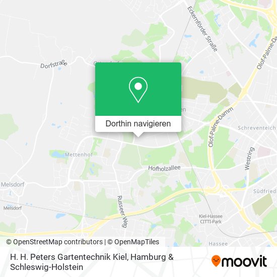 H. H. Peters Gartentechnik Kiel Karte
