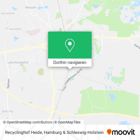 Recyclinghof Heide Karte