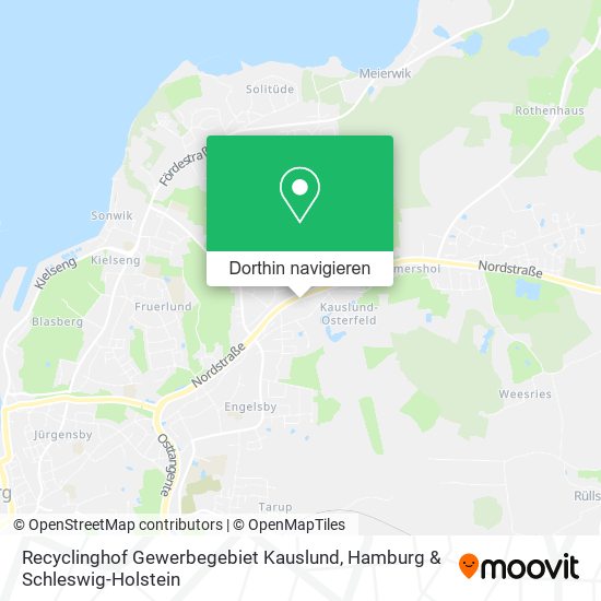 Recyclinghof Gewerbegebiet Kauslund Karte