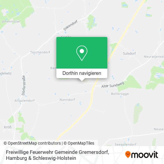 Freiwillige Feuerwehr Gemeinde Gremersdorf Karte