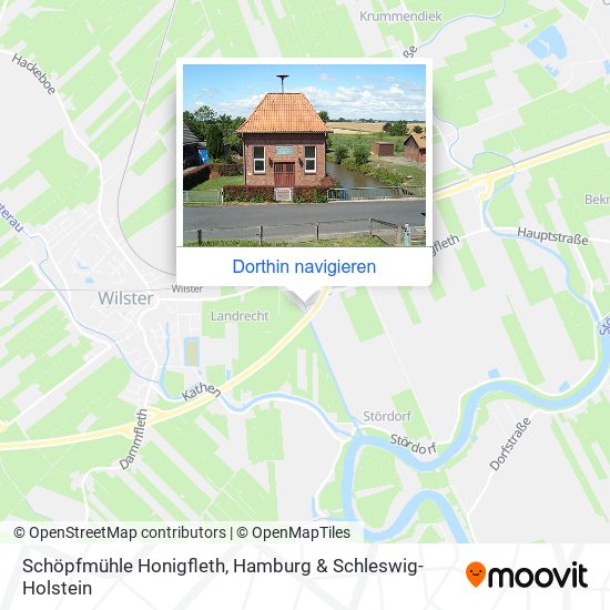 Schöpfmühle Honigfleth Karte