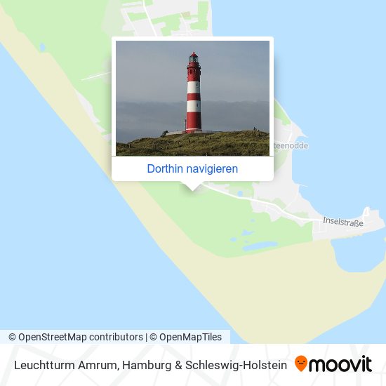 Leuchtturm Amrum Karte