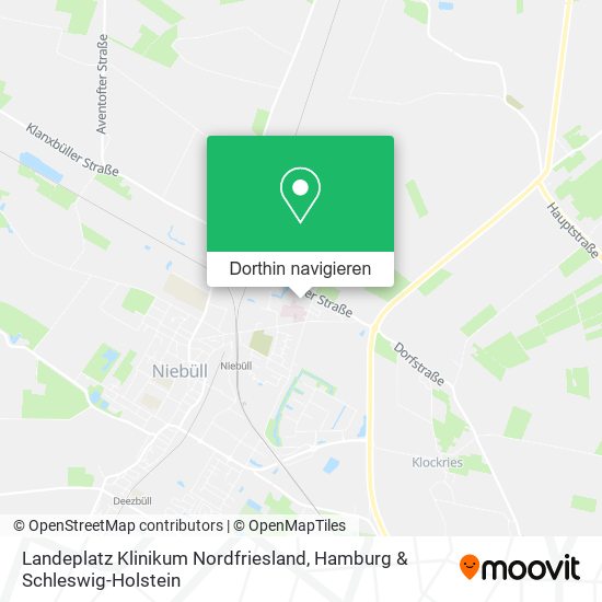 Landeplatz Klinikum Nordfriesland Karte