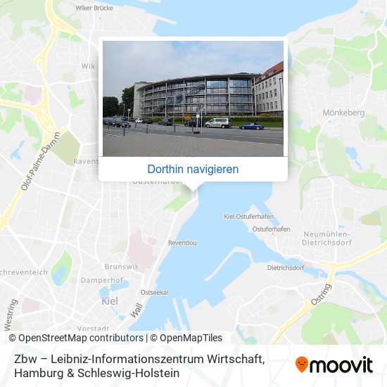 Zbw – Leibniz-Informationszentrum Wirtschaft Karte