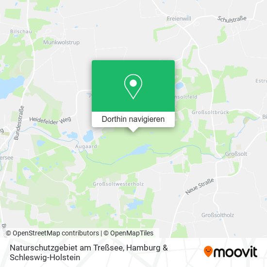 Naturschutzgebiet am Treßsee Karte