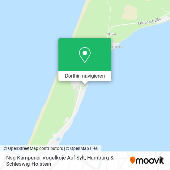 Nsg Kampener Vogelkoje Auf Sylt Karte