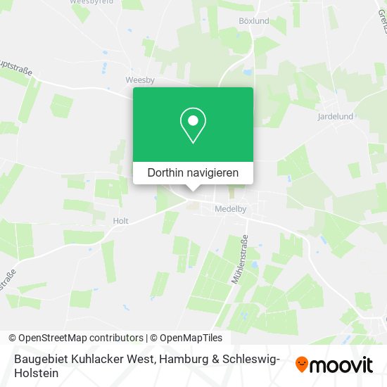 Baugebiet Kuhlacker West Karte