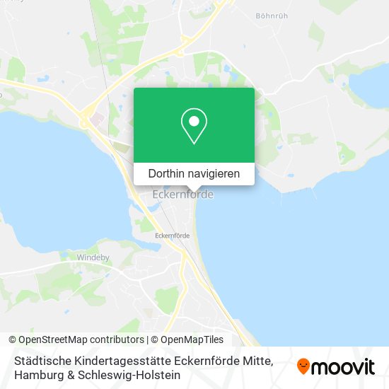 Städtische Kindertagesstätte Eckernförde Mitte Karte
