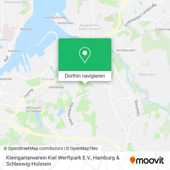 Kleingartenverein Kiel Werftpark E.V. Karte