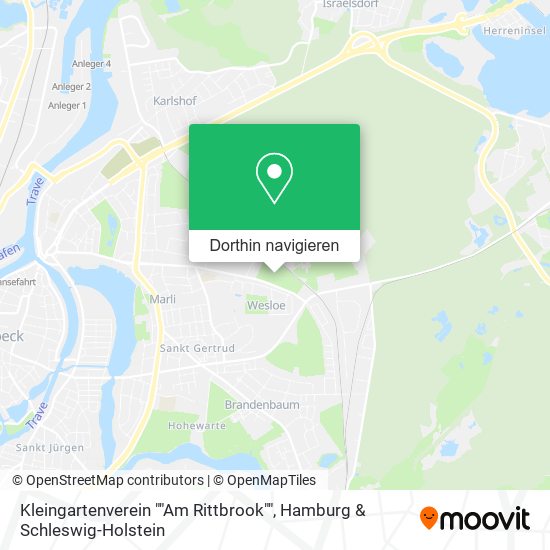 Kleingartenverein ""Am Rittbrook"" Karte