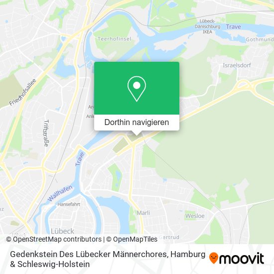 Gedenkstein Des Lübecker Männerchores Karte