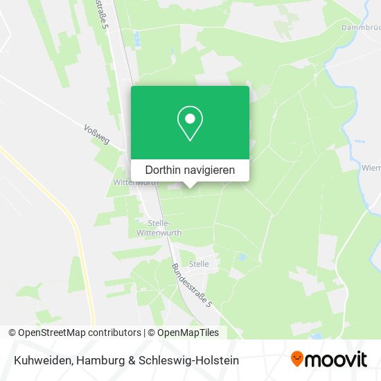 Kuhweiden Karte