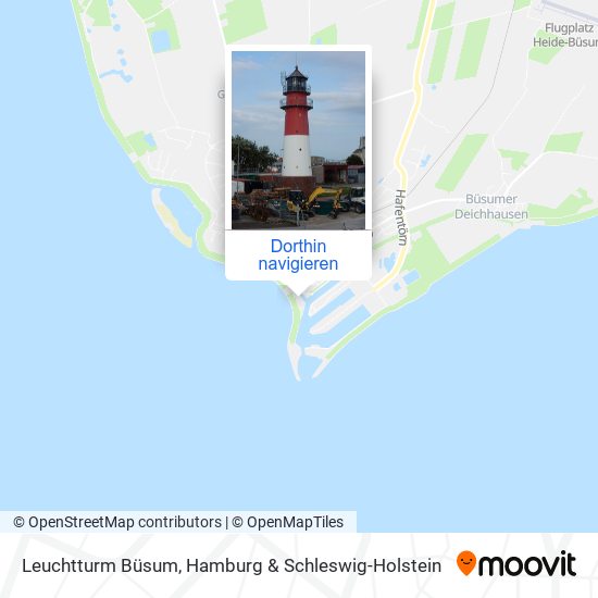 Leuchtturm Büsum Karte