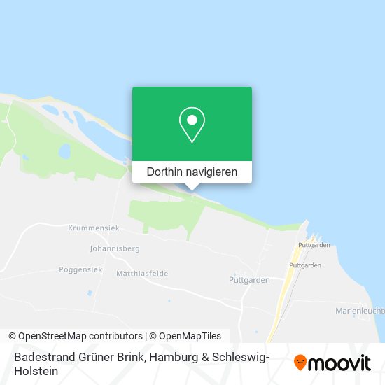 Badestrand Grüner Brink Karte