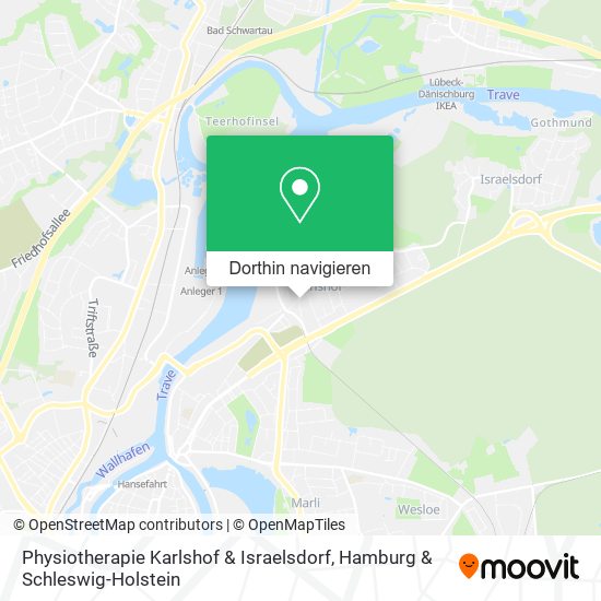 Physiotherapie Karlshof & Israelsdorf Karte