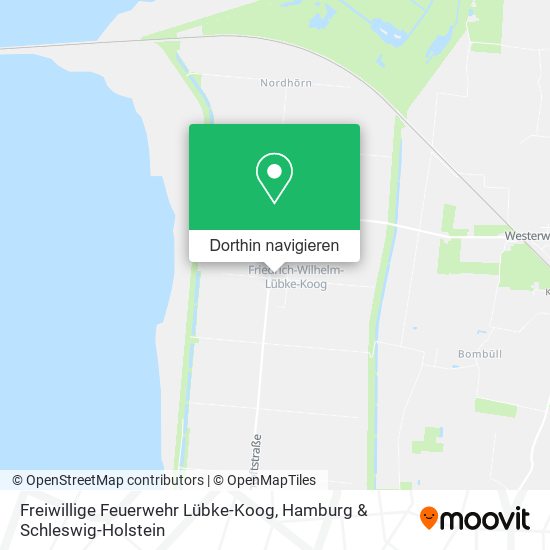 Freiwillige Feuerwehr Lübke-Koog Karte