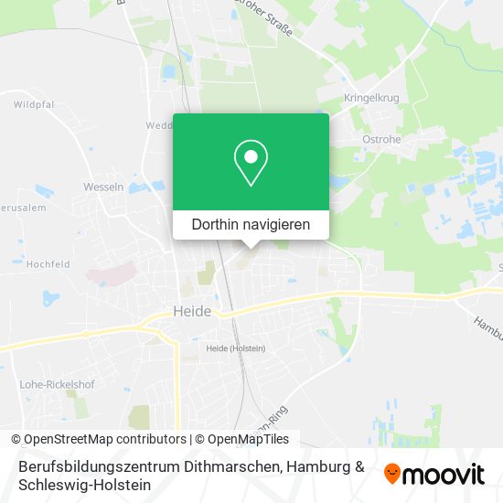 Berufsbildungszentrum Dithmarschen Karte