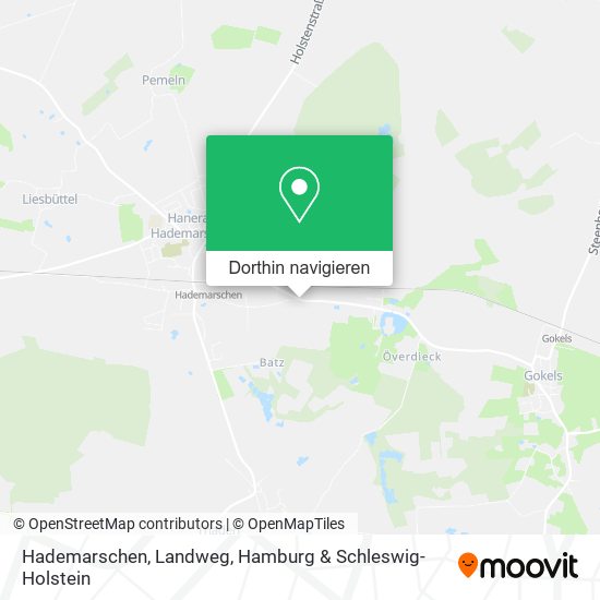 Hademarschen, Landweg Karte