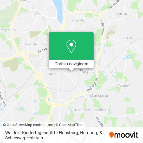 Waldorf-Kindertagesstätte Flensburg Karte