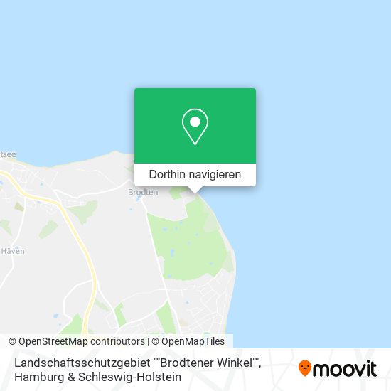 Landschaftsschutzgebiet ""Brodtener Winkel"" Karte