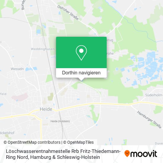 Löschwasserentnahmestelle Rrb Fritz-Thiedemann-Ring Nord Karte