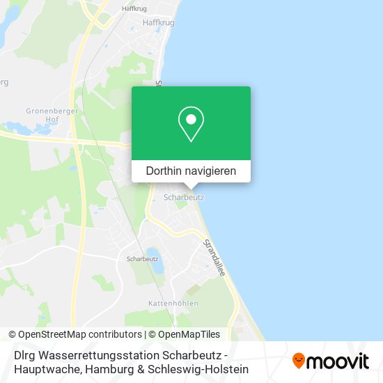 Dlrg Wasserrettungsstation Scharbeutz - Hauptwache Karte