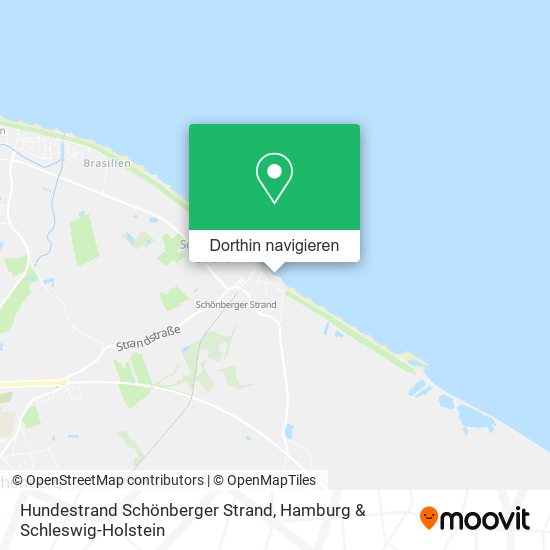 Hundestrand Schönberger Strand Karte